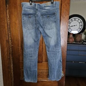 Blue‎ Gear Men’s 36x32 Ripped Distressed Denim Jeans Urban Streetwear Casual Y2K